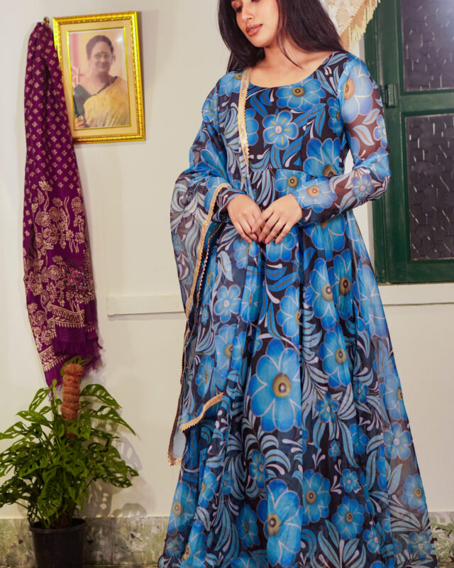 LONG DRESS 3PC Georgette.