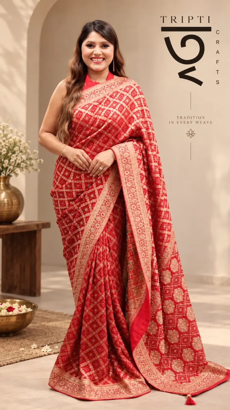 SAREE GEORGETTE GATCHOLA BADNI KATDANA STONE WORK