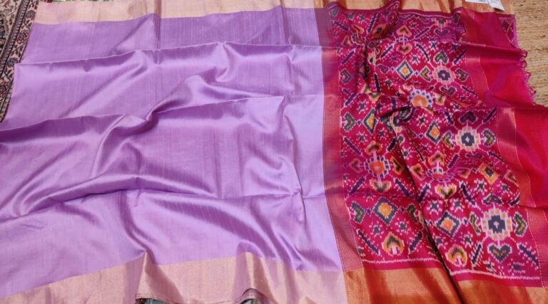 SAREE RAW SILK MOFF GOLDEN ZARI.
